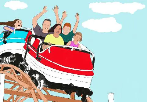 Group of People Enjoying The Ride